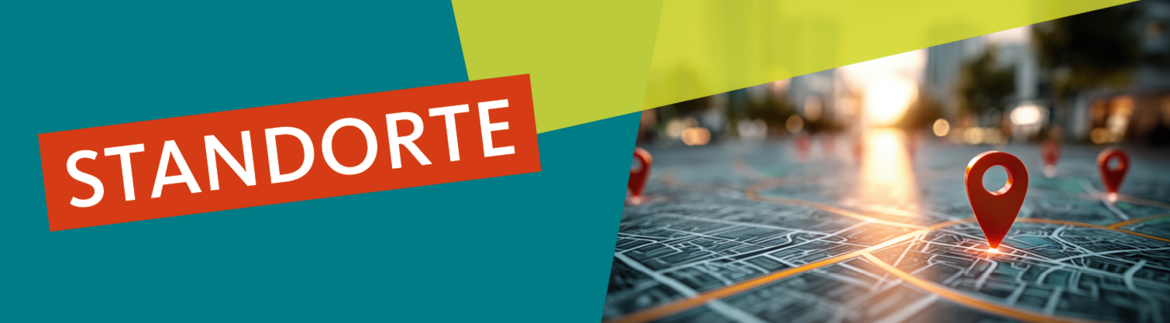 Standorte: Karte mit Standorten von Mission Leben darunter auch die Standorte der Akademie